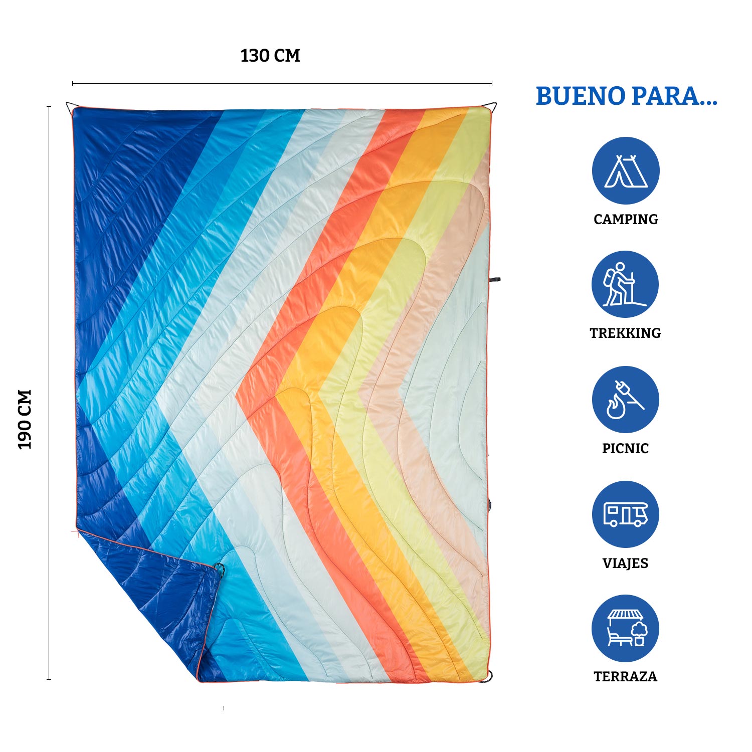 MANTA TÉRMICA BOSSCAMP BLANKET DÍA (130 X 190) - 2