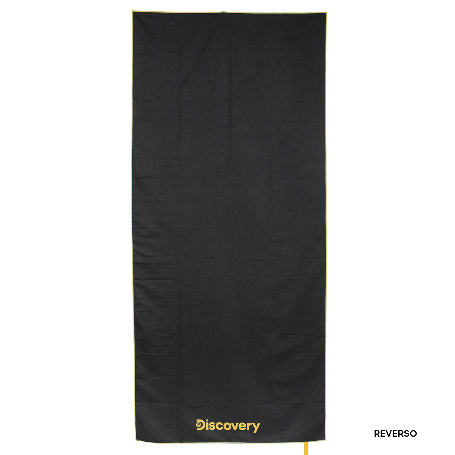 TOALLA MICROFIBRA GRANDE AMARILLO - NEGRO DISCOVERY (90 X 200) - 2