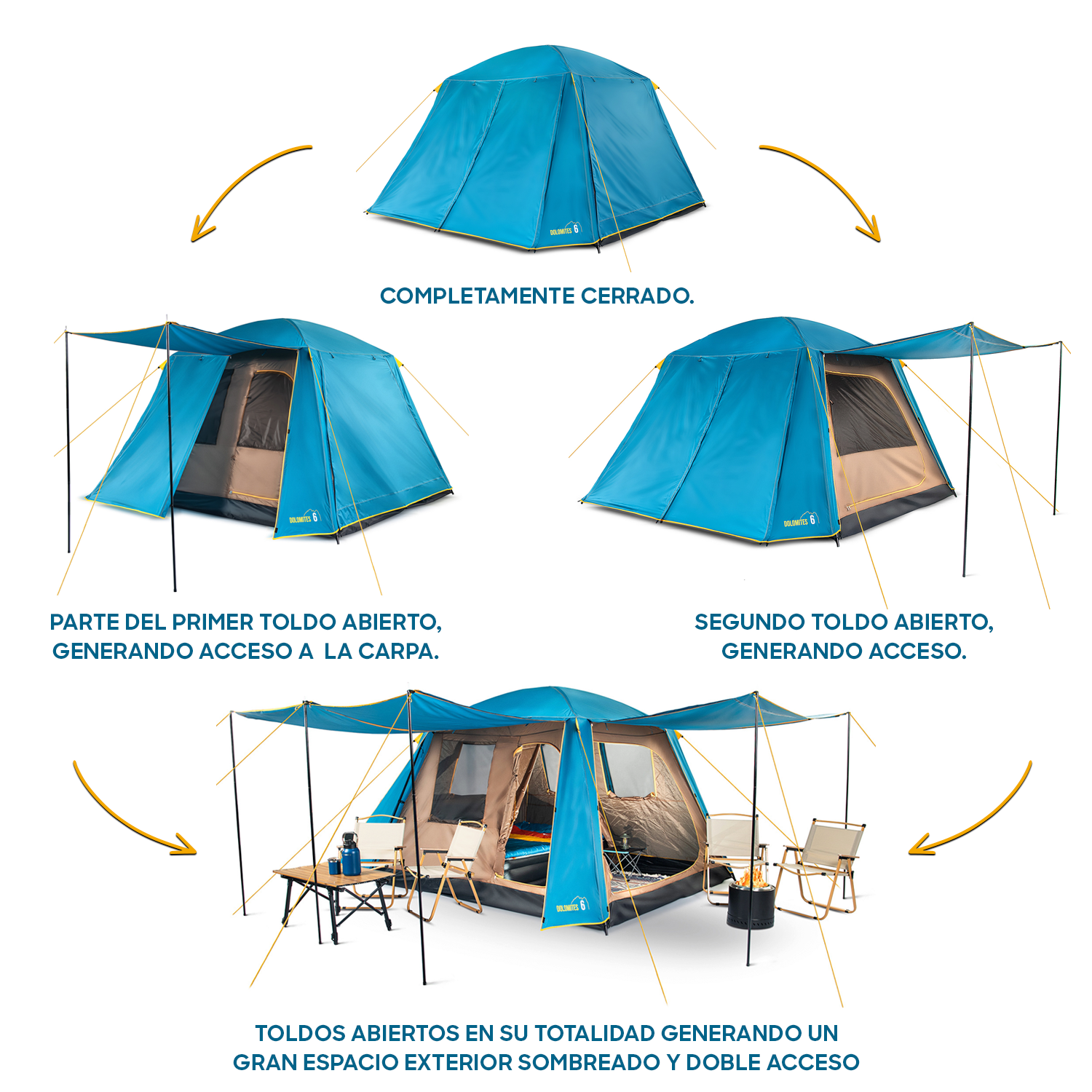 CARPA FAMILIAR DOLOMITES 6 - 6 PERSONAS - 4