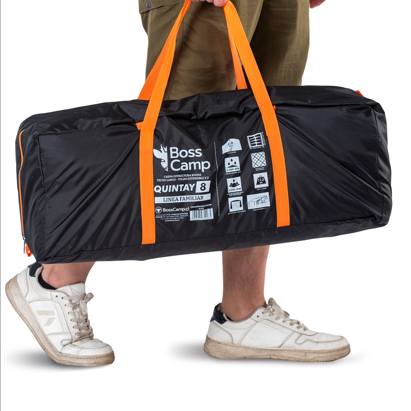 CARPA QUINTAY 8 PERSONAS BOSSCAMP CUBRE TECHO LARGO TOLDO EXTENDIDO - 4