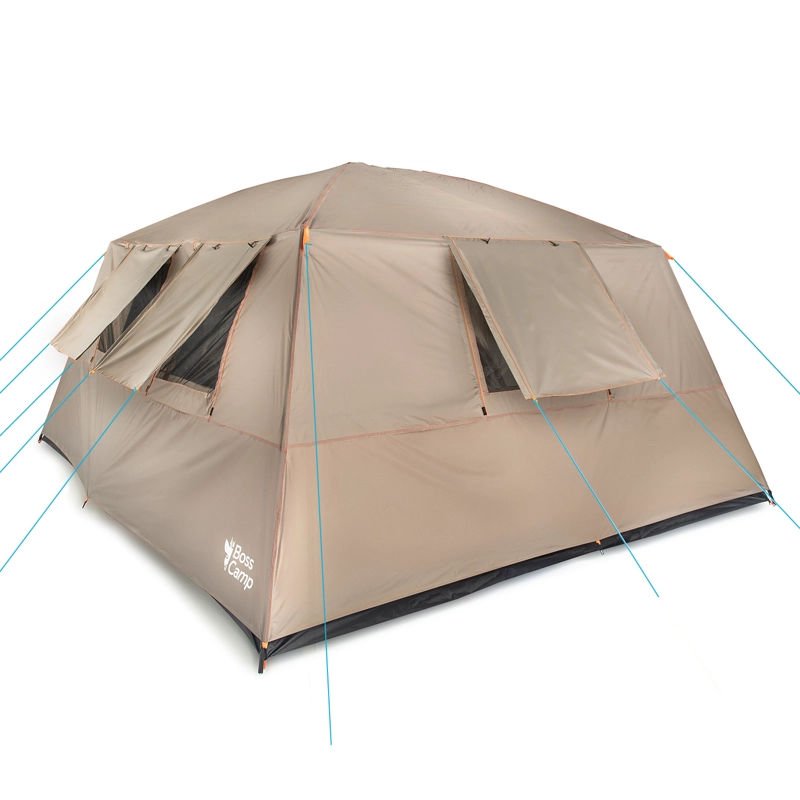 CARPA CAMPING QUINTAY 12 PERSONAS BOSSCAMP CUBRE TECHO LARGO TOLDO EXTENDIDO - 2