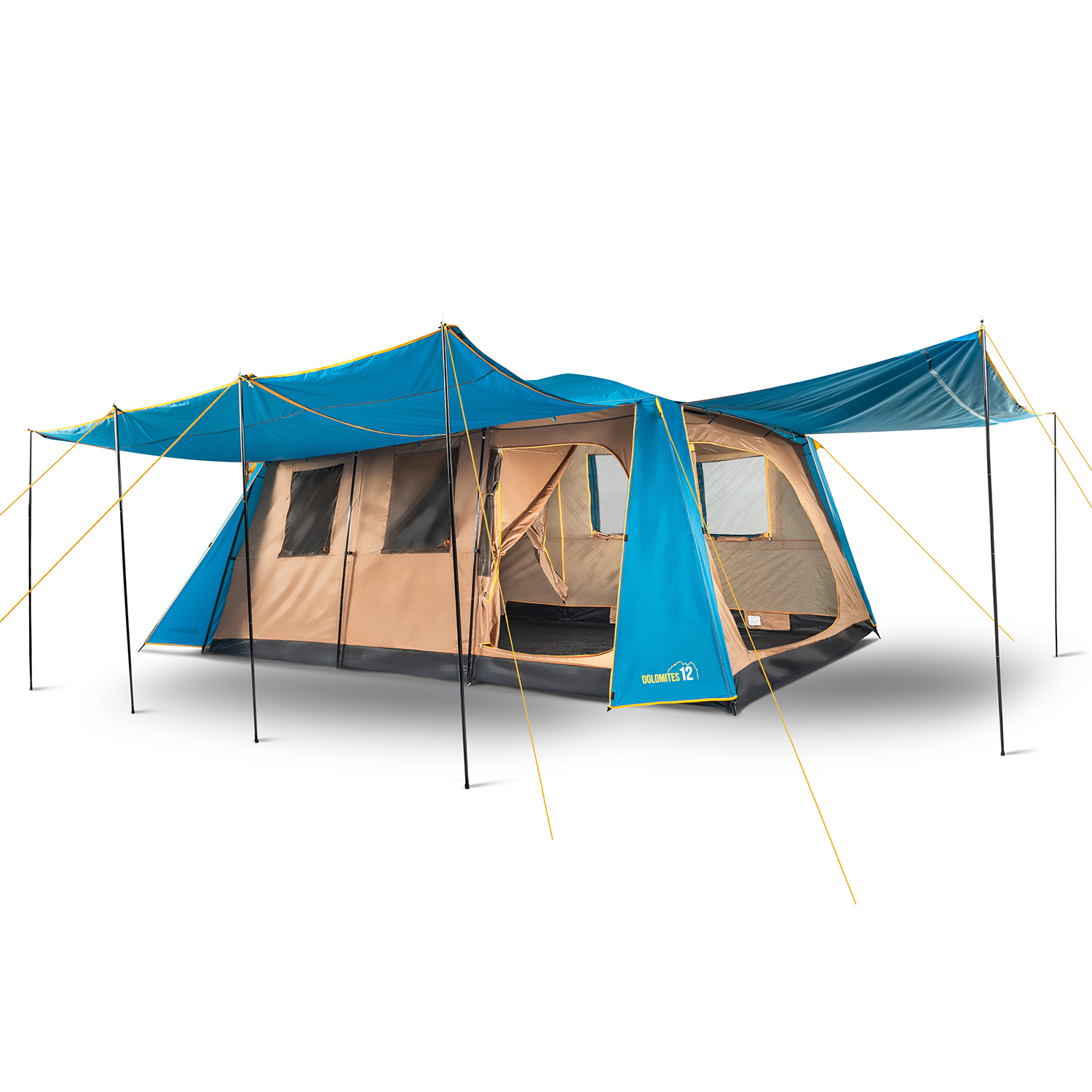 CARPA CAMPING DOLOMITES 12, 12 PERSONAS TECHO LARGO 3000 MM DISCOVERY - 8