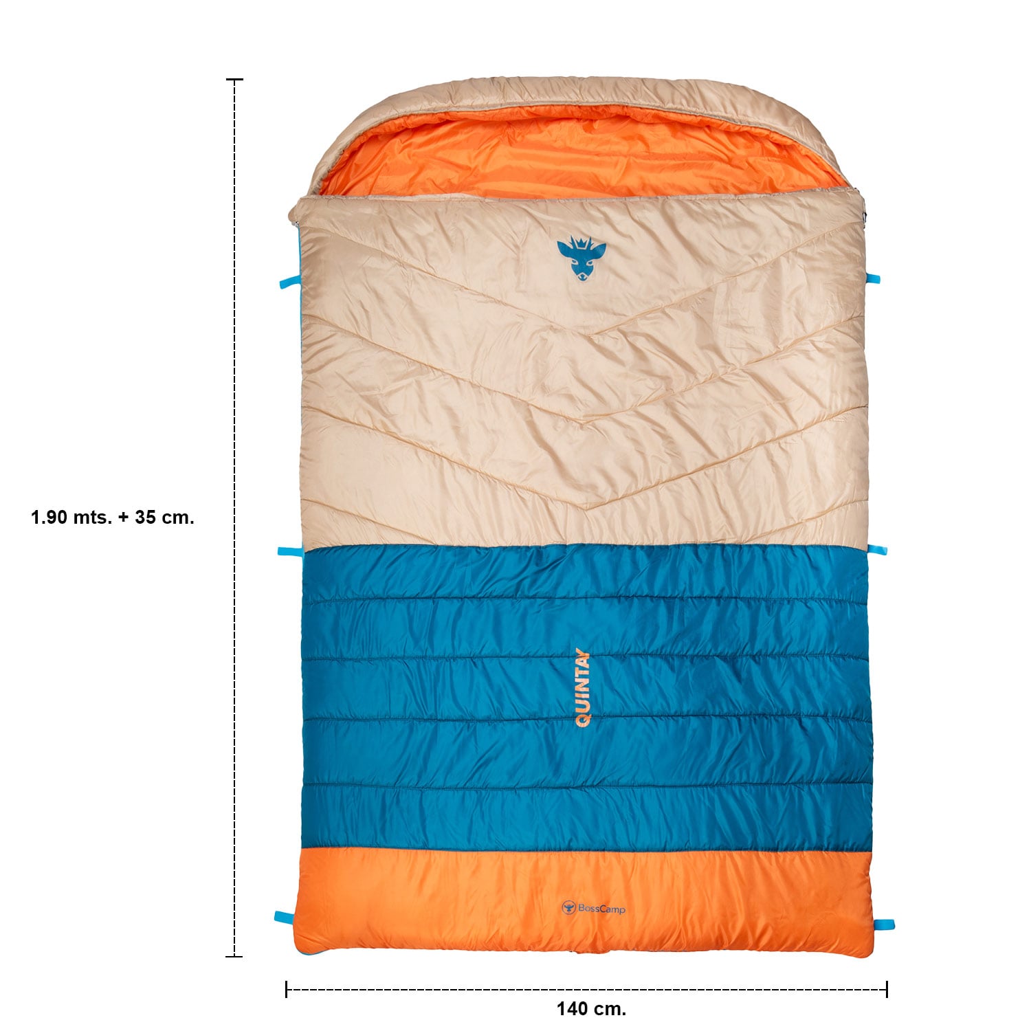 SACO DE DORMIR DOBLE QUINTAY XL BOSSCAMP - 4