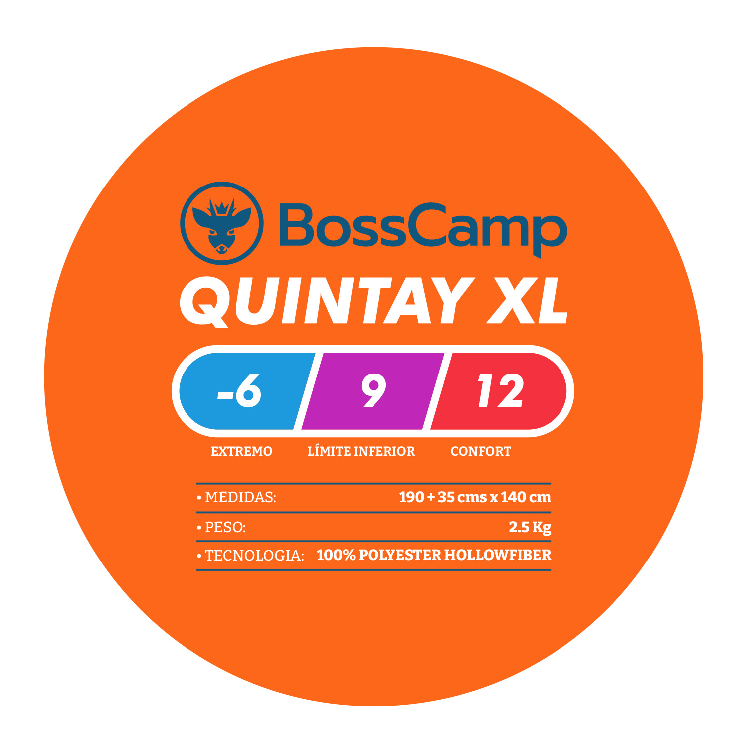 SACO DE DORMIR DOBLE QUINTAY XL BOSSCAMP - 7