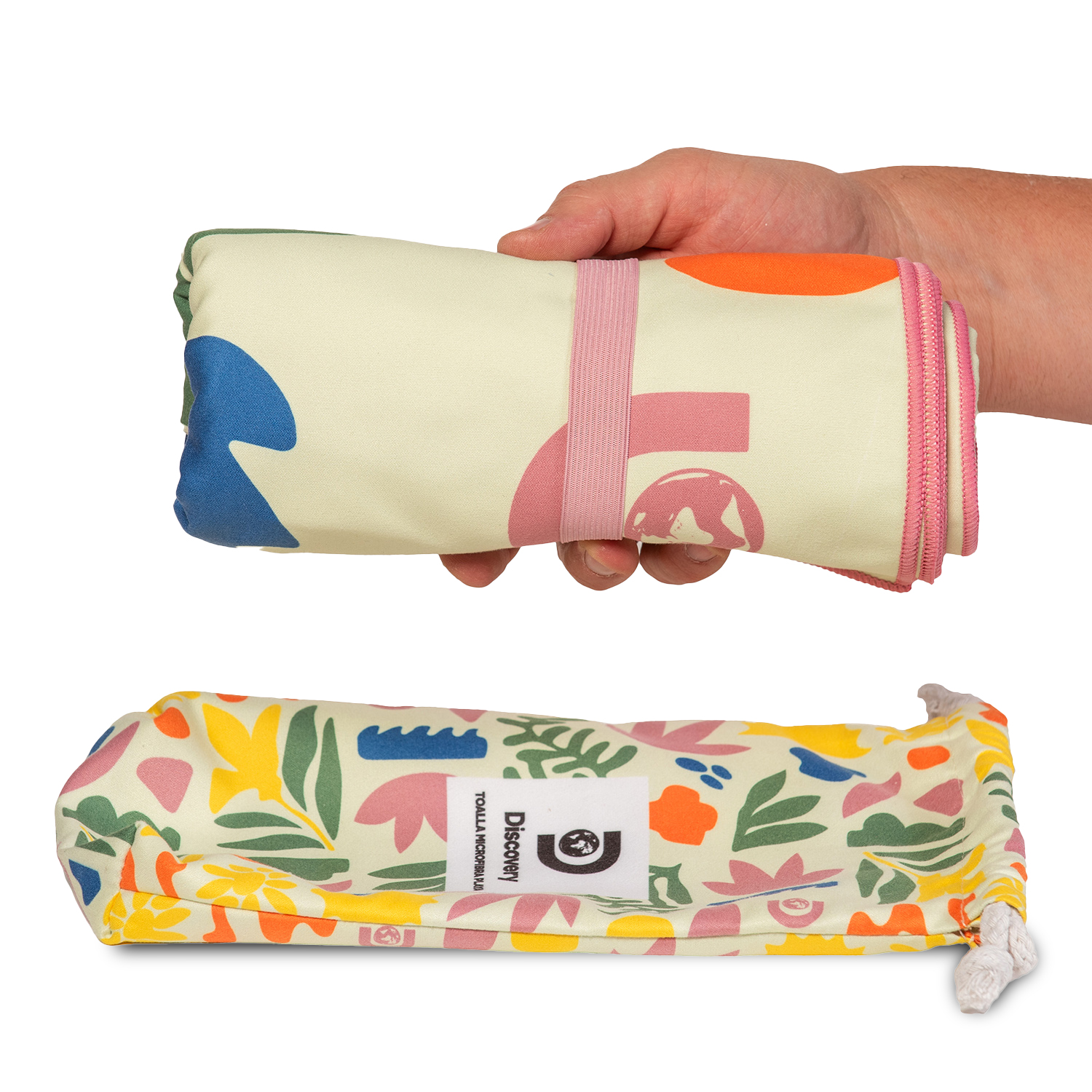 TOALLA MICROFIBRA GRANDE BEACH - FLOWERS DISCOVERY (90 X 200) - 5
