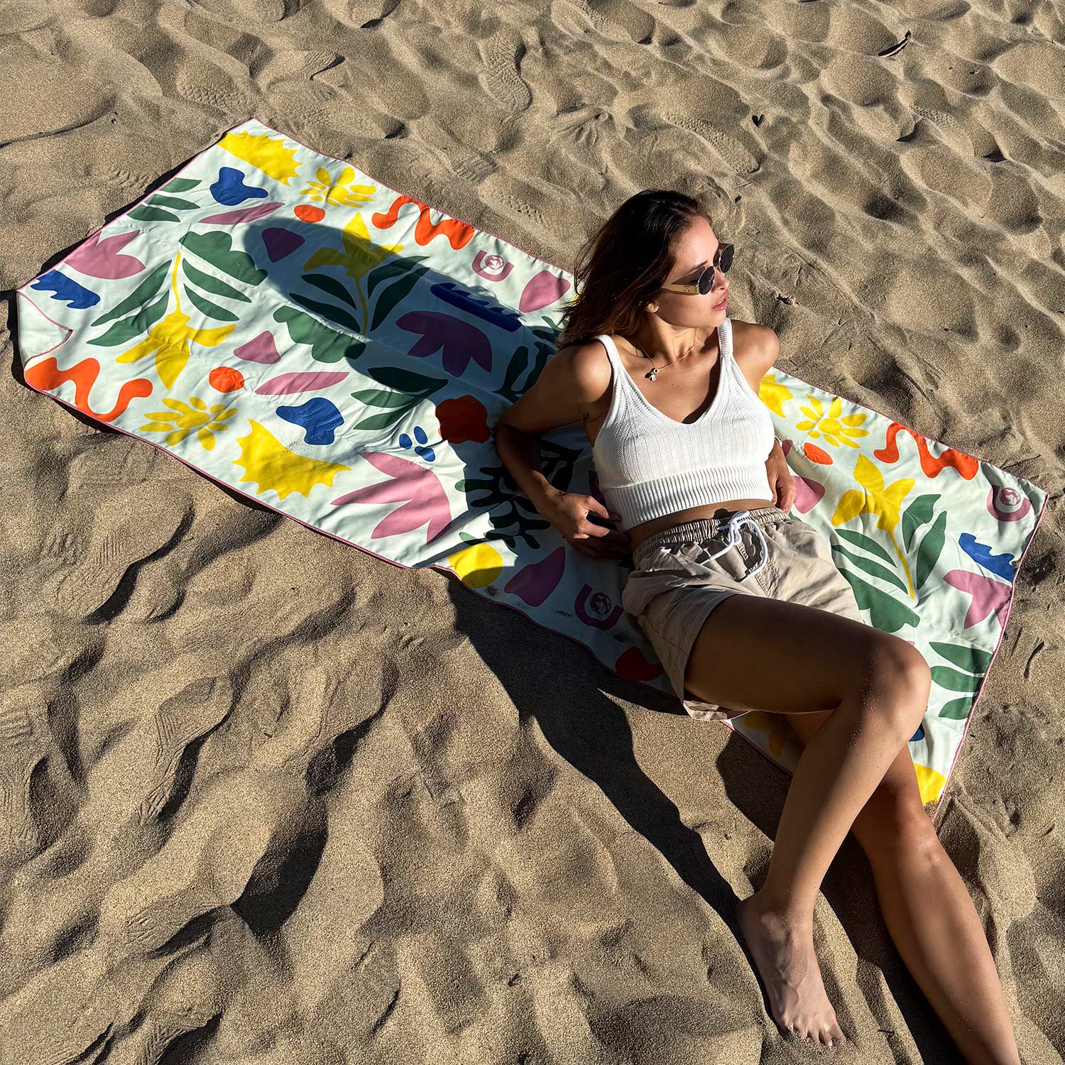 TOALLA MICROFIBRA GRANDE BEACH - FLOWERS DISCOVERY (90 X 200) - 7