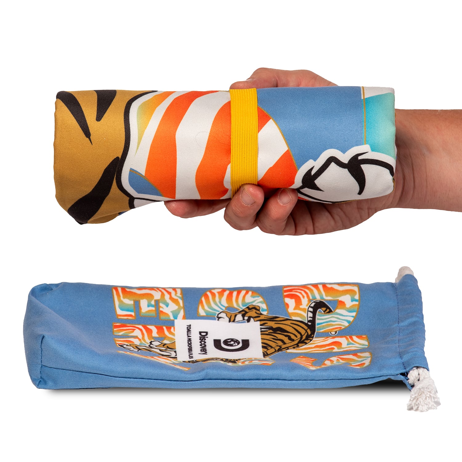 TOALLA MICROFIBRA GRANDE TIGER DISCOVERY (90 X 200) - 5