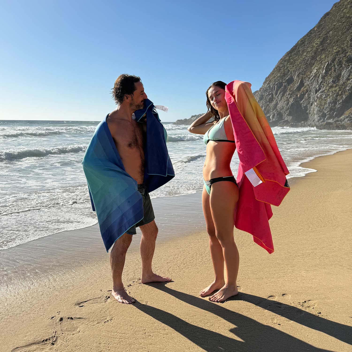 TOALLA PLAYA MICROFIBRA GRANDE XL OCEANO BOSSCAMP (90 X 200) - 7