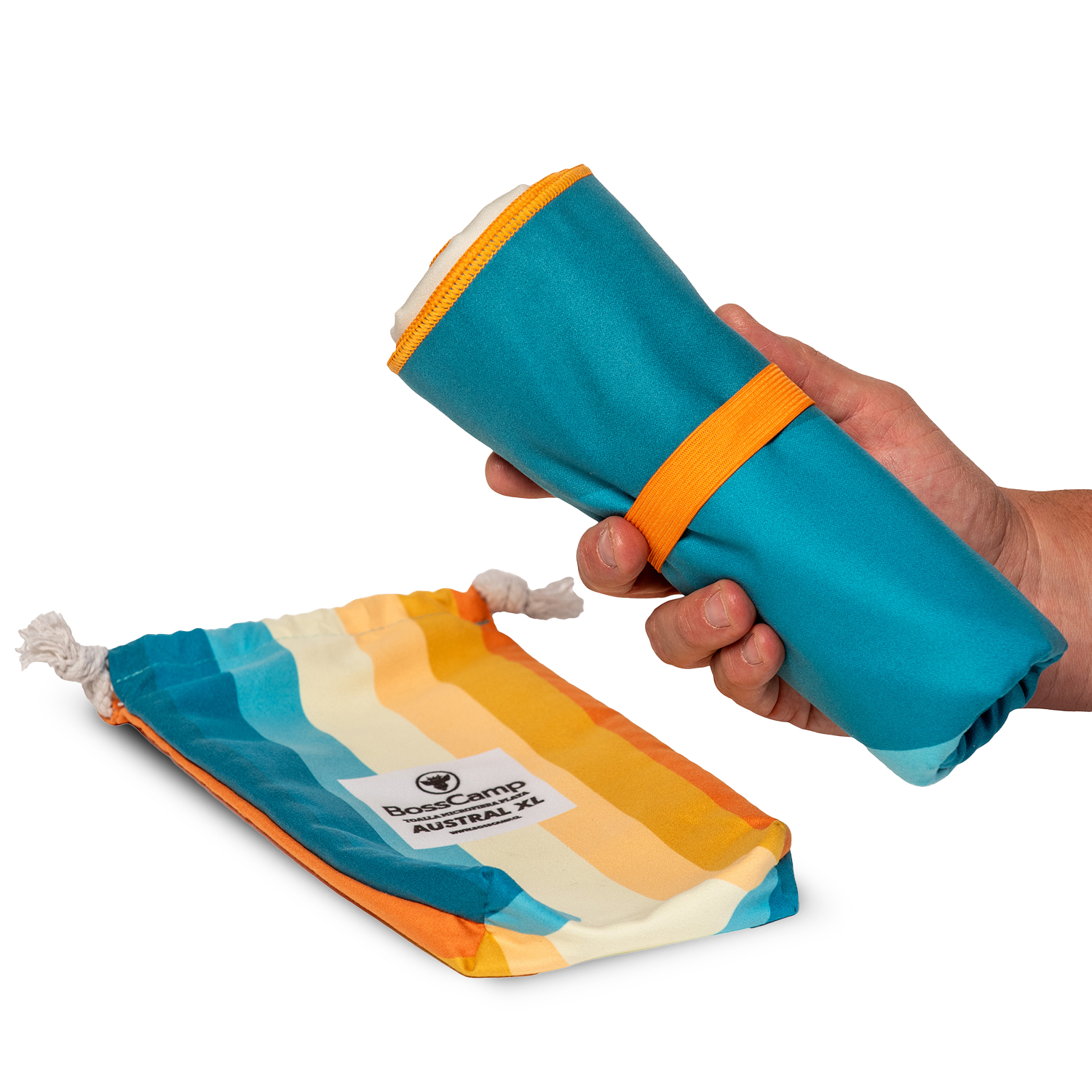 TOALLA PLAYA MICROFIBRA GRANDE XL AUSTRAL BOSSCAMP (90 X 200) - 5