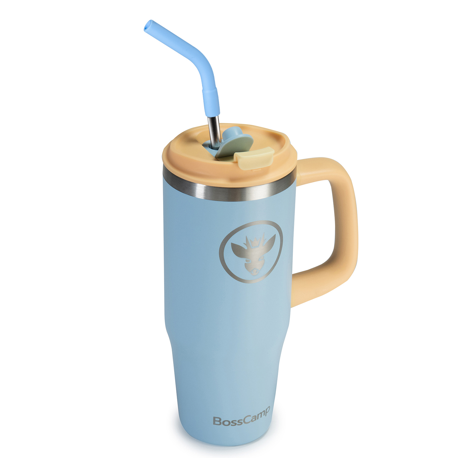 VASO TÉRMICO MUG TERMO BOSSCAMP 1000ML TAPA 2 EN 1 CIELO - 3