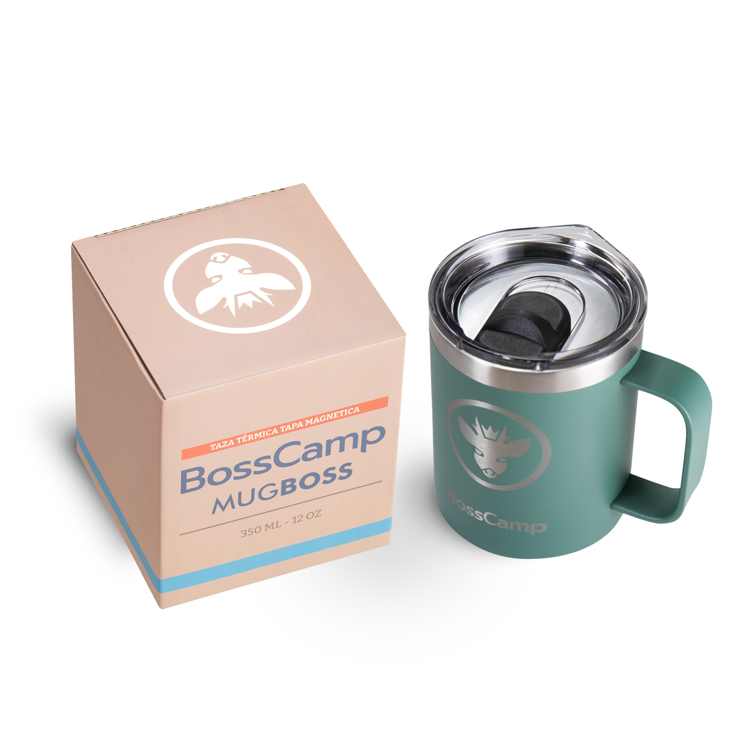 TAZA DISCOVERY TERMICA TAPA MAGNETIC SLIDER 350 ML TERMO MUG ACERO INOXIDABLE - 2