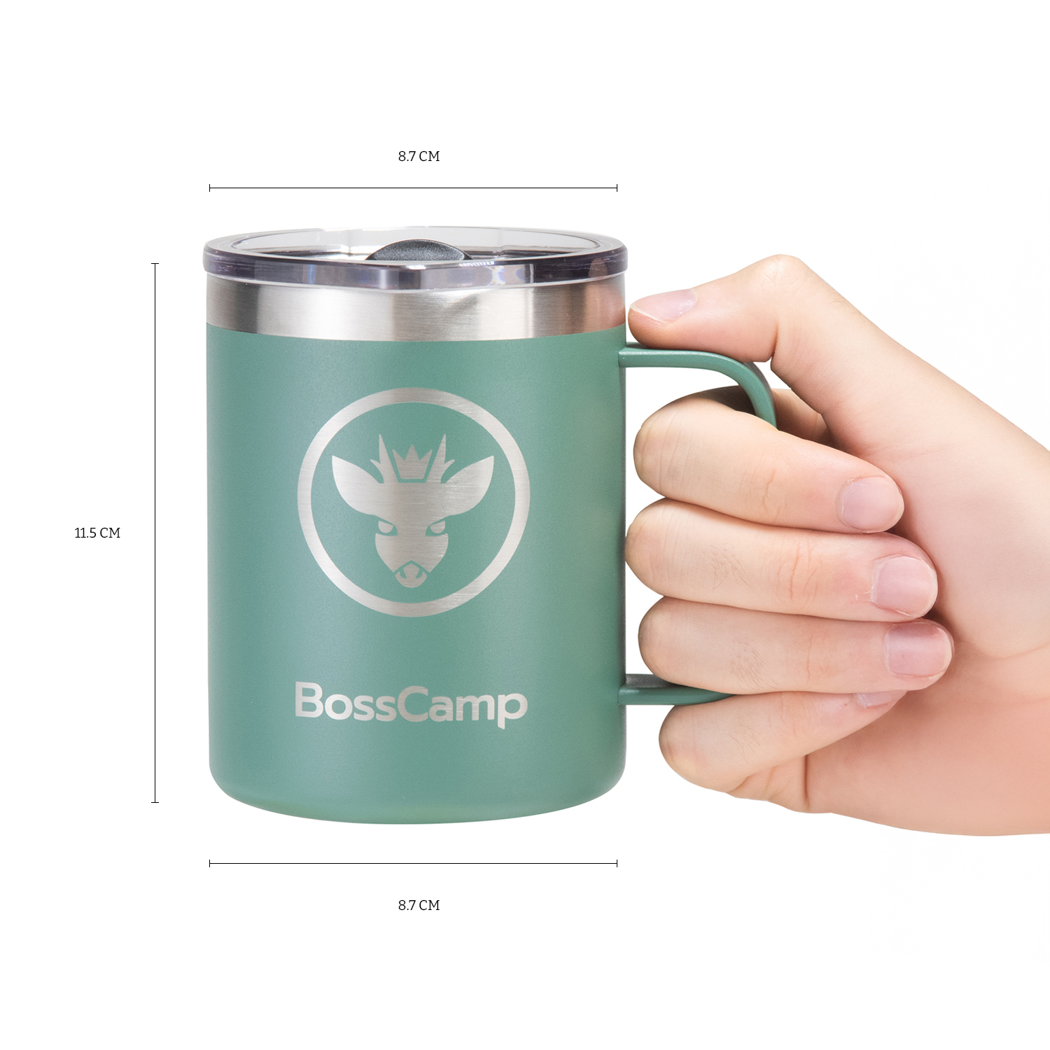 TAZA DISCOVERY TERMICA TAPA MAGNETIC SLIDER 350 ML TERMO MUG ACERO INOXIDABLE - 3