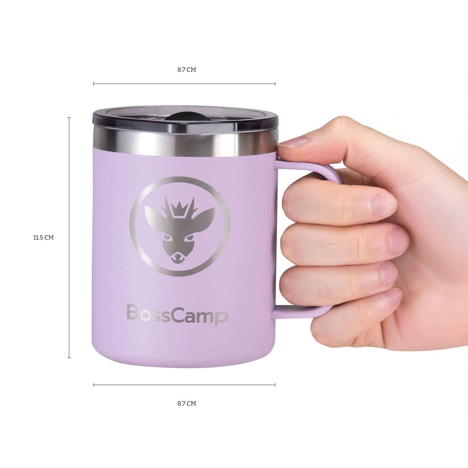 TAZA DISCOVERY TERMICA TAPA MAGNETIC SLIDER 350 ML TERMO MUG ACERO INOXIDABLE - 3