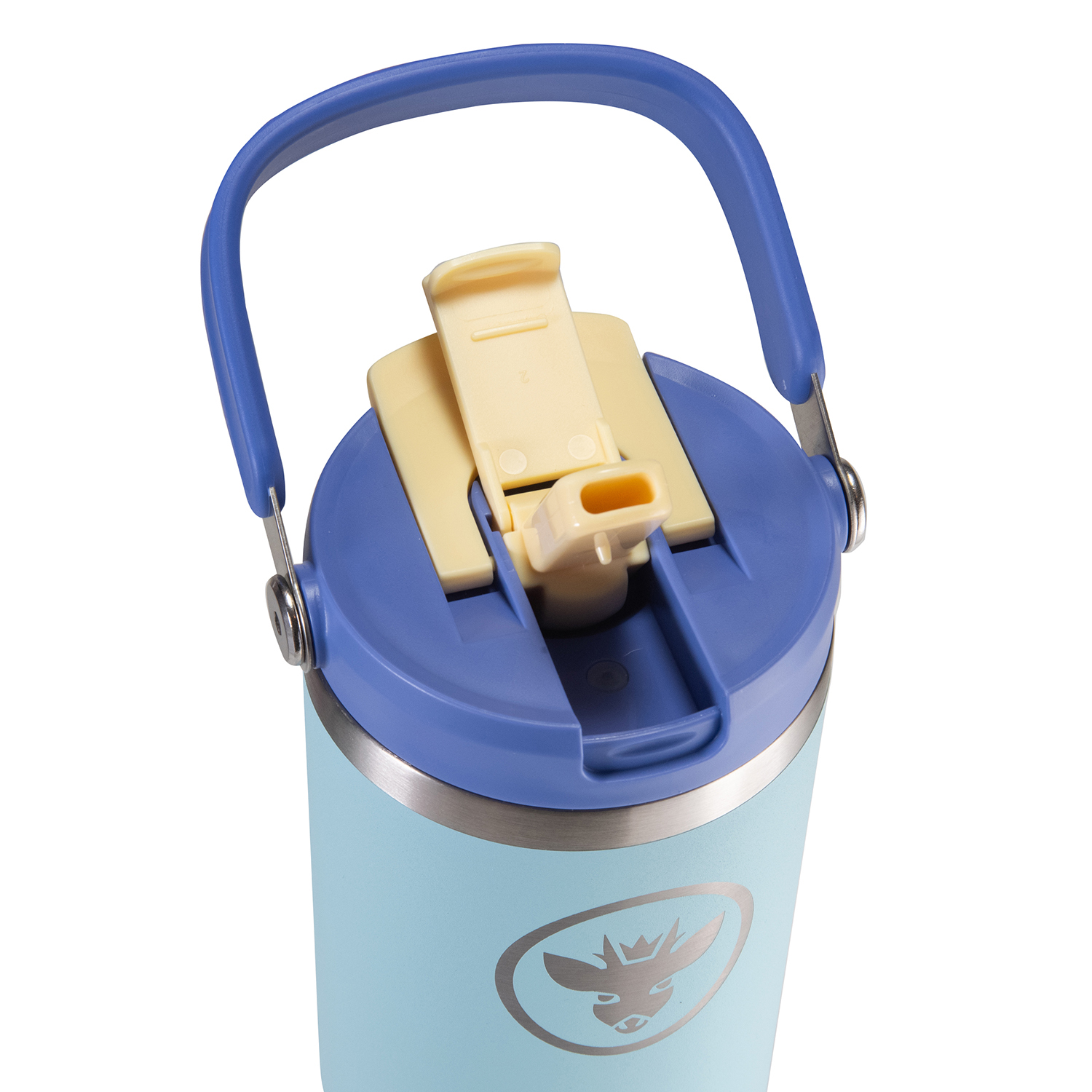 VASO TERMICO MUG TERMO BOSSCAMP 1200ML TAPA 2 EN 1 CIELO - 5