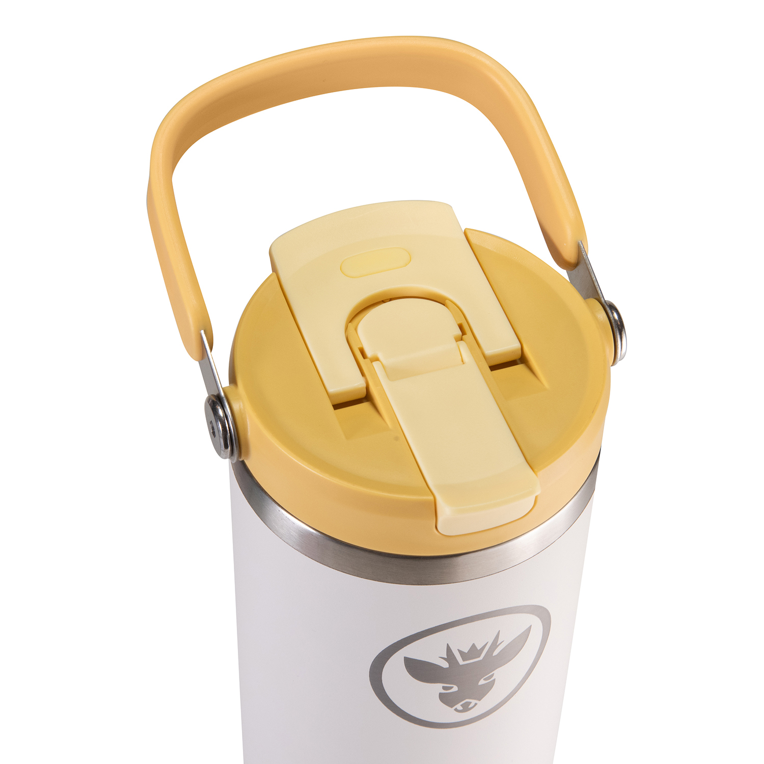 VASO TERMICO MUG TERMO BOSSCAMP 1200ML TAPA 2 EN 1 BLANCO - 3