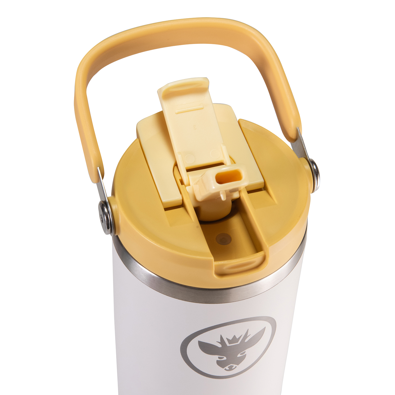 VASO TERMICO MUG TERMO BOSSCAMP 1200ML TAPA 2 EN 1 BLANCO - 5