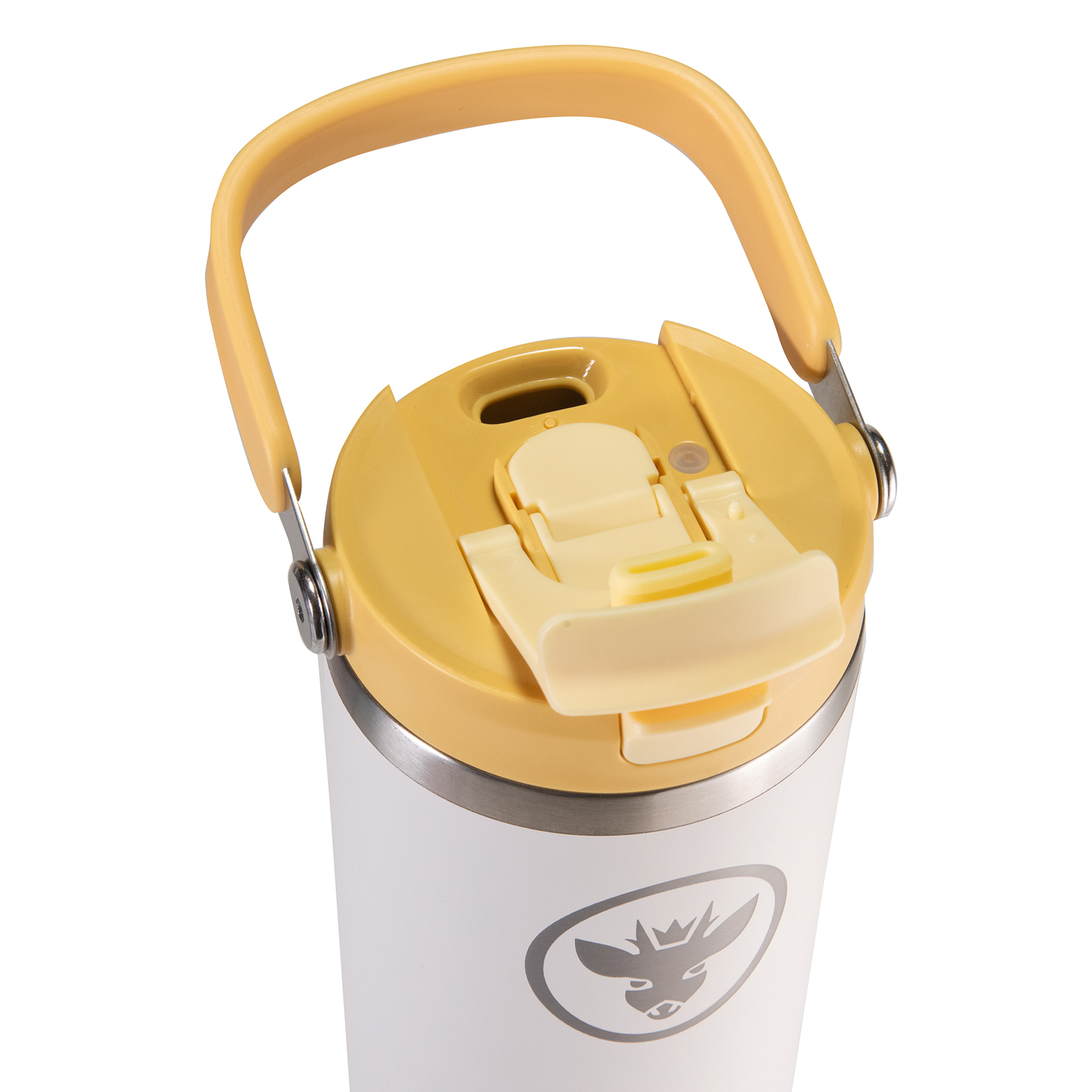 VASO TERMICO MUG TERMO BOSSCAMP 1200ML TAPA 2 EN 1 BLANCO - 6