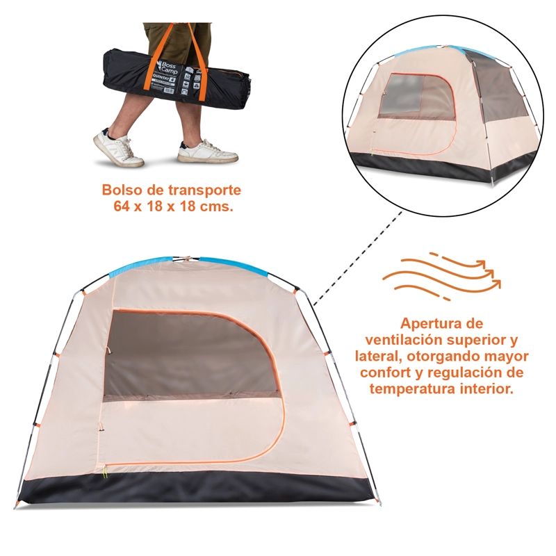 CARPA QUINTAY 4 PERSONAS 3000 MM CUBRE TECHO LARGO - 9