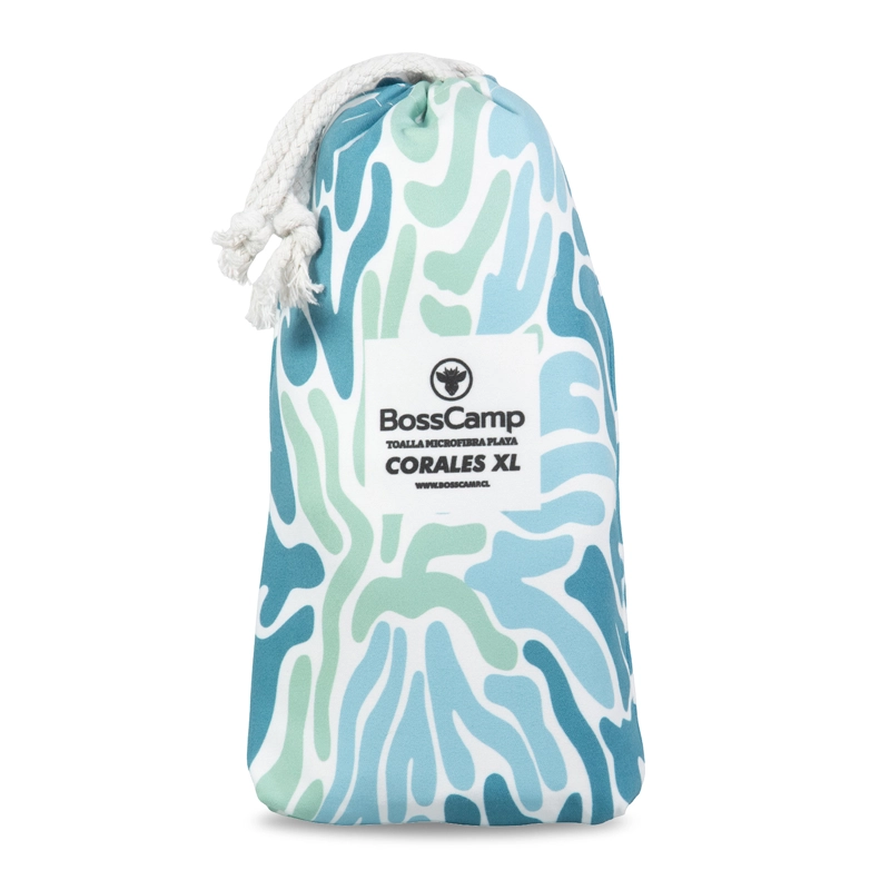 TOALLA PLAYA MICROFIBRA GRANDE XL CORALES BOSSCAMP (90 X 200) - 5