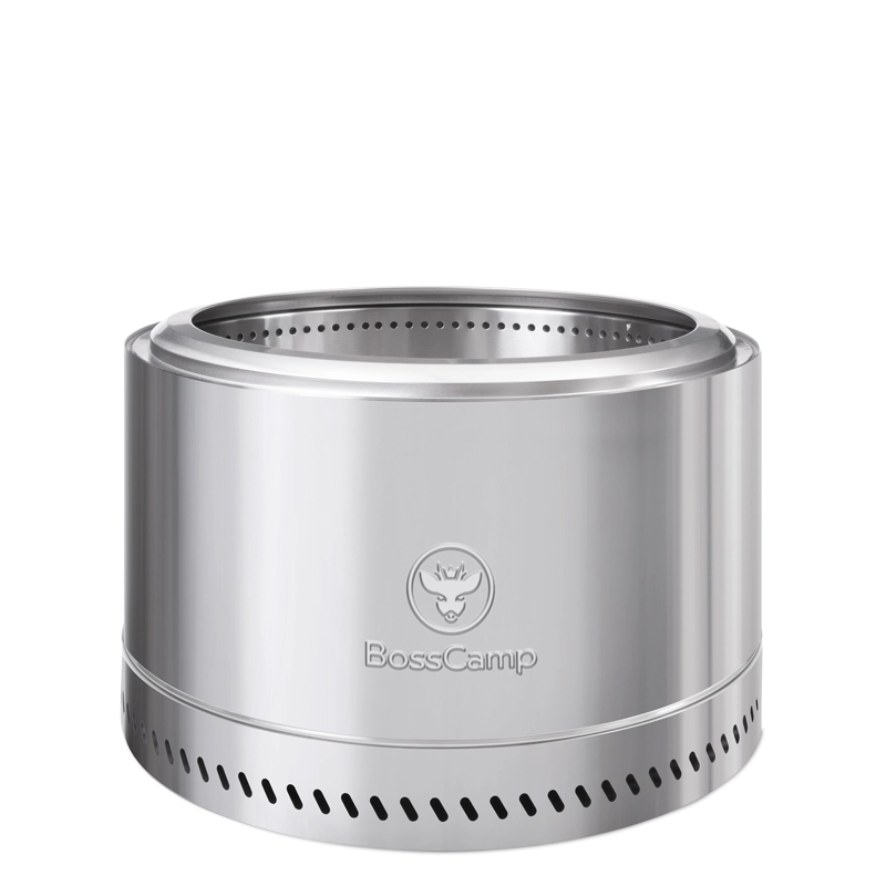 BRASERO FOGON FIREBOSS INFERNO XL TERRAZA EXTERIOR SIN HUMO 68 CM BOSSCAMP SILVER - 2