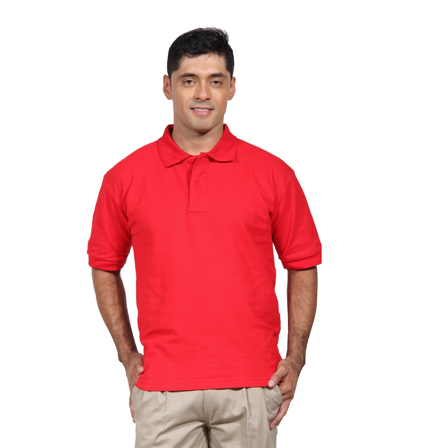 POLERA PIQUE HOMBRE MANGA CORTA PROTECCIÓN UV - 1