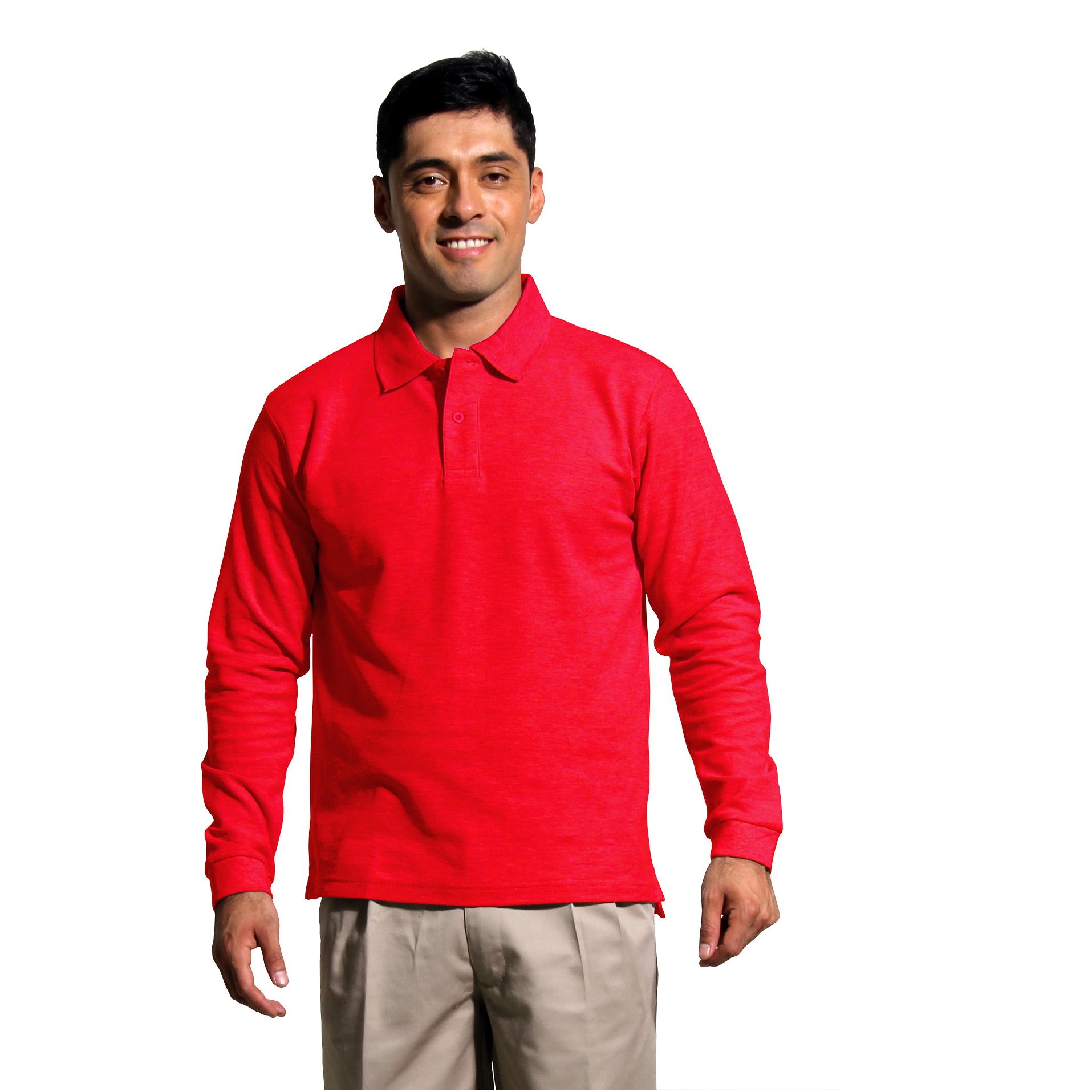POLERA PIQUE HOMBRE MANGA LARGA PROTECCIÓN UV - 1