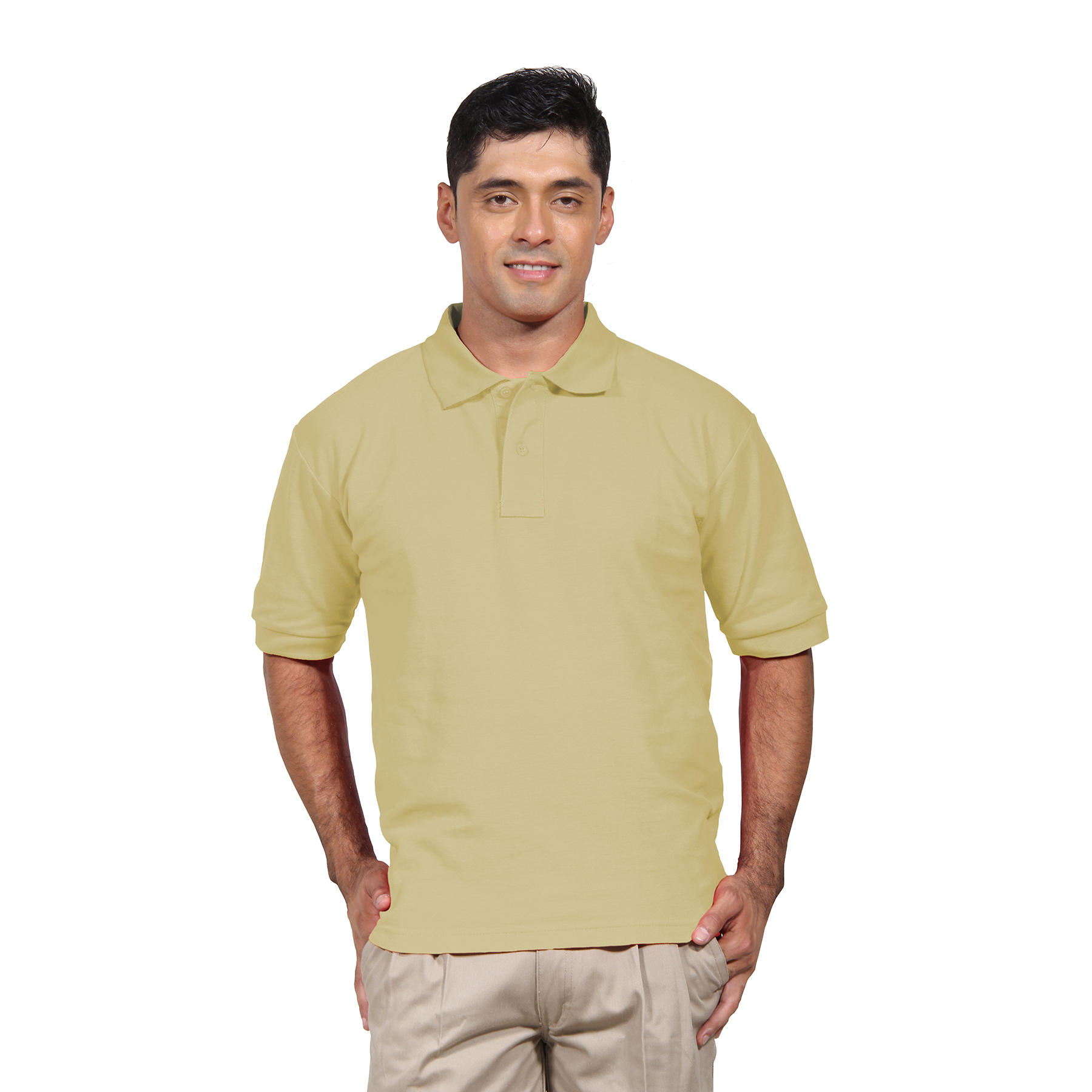 POLERA PIQUE HOMBRE MANGA CORTA PROTECCIÓN UV - 1