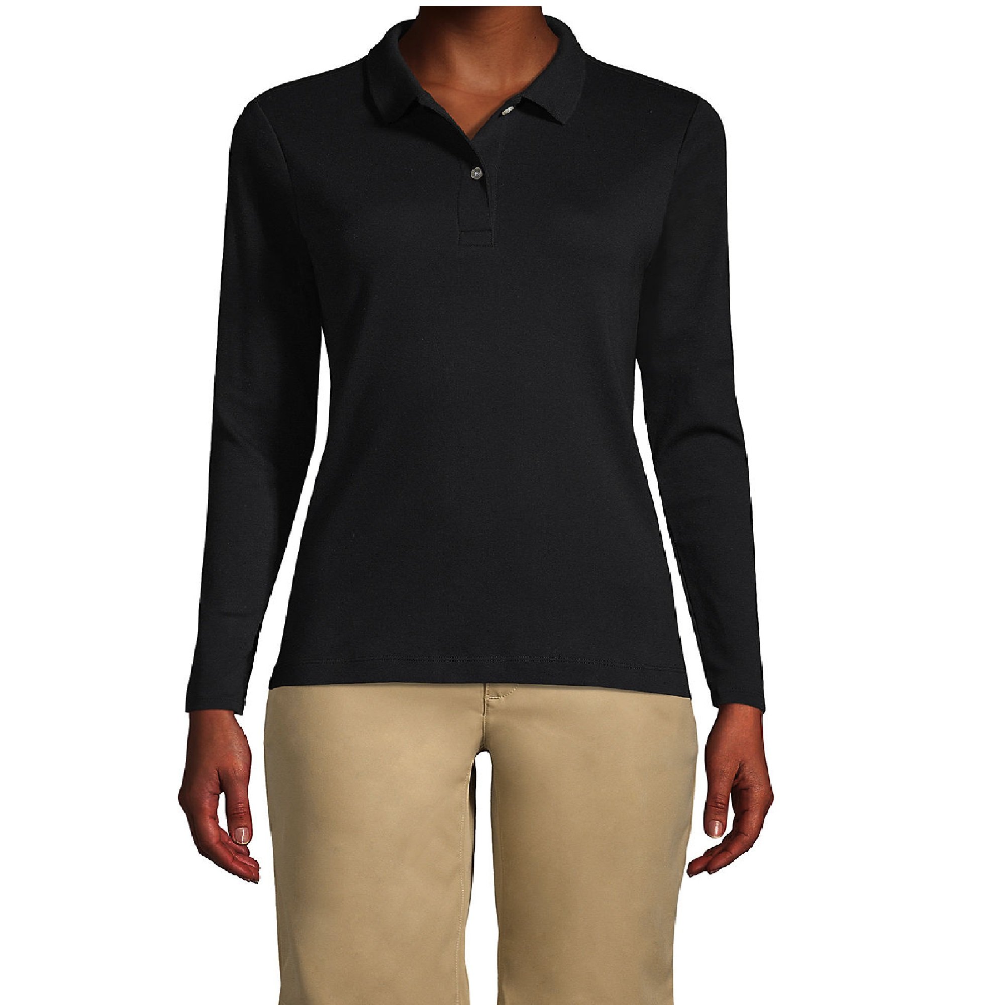 POLERA PIQUE DAMA MANGA LARGA PROTECCIÓN UV - 1