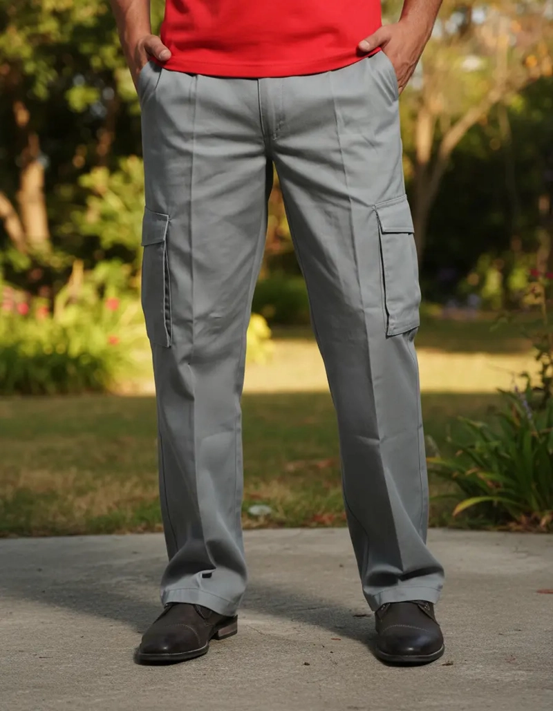 PANTALÓN HOMBRE 90 GRADOS MI6400007 GABARDINA EJECUTIVO CARGO - 2