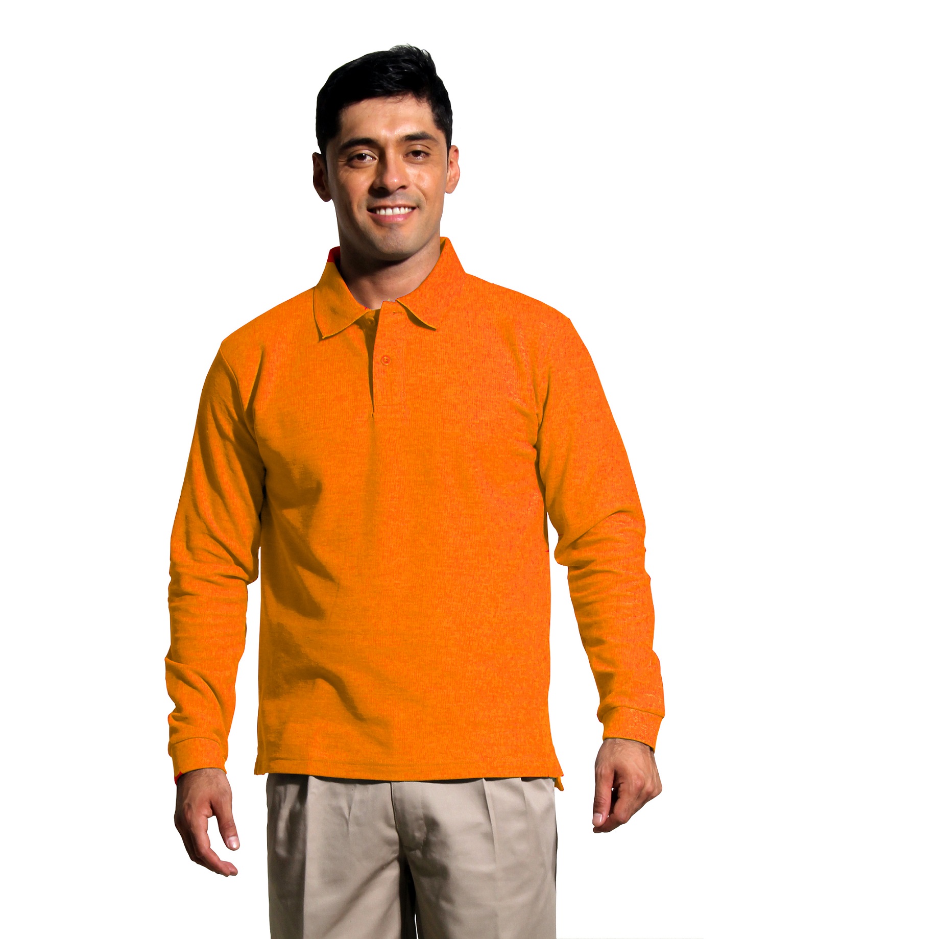 POLERA PIQUE HOMBRE MANGA LARGA PROTECCIÓN UV - 1