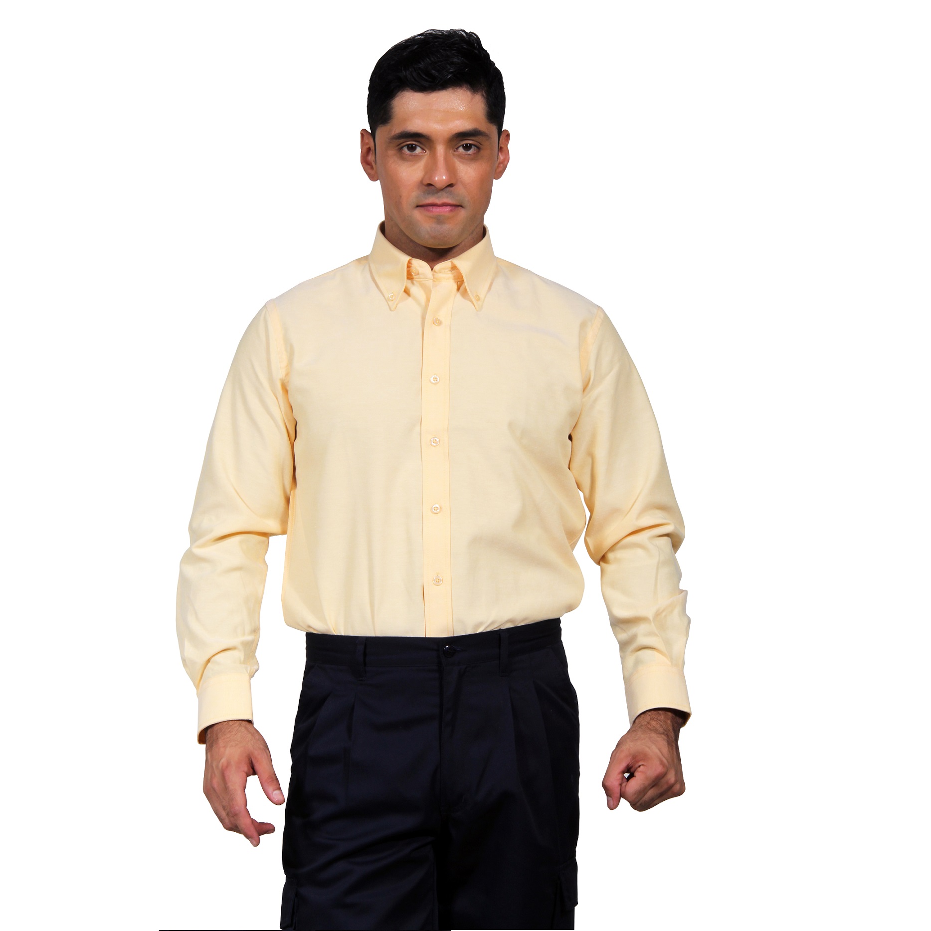 CAMISA OXFORD HOMBRE MANGA LARGA - 1