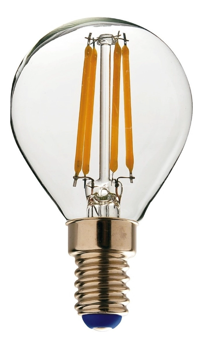AMPOLLETA LED FILAMENTO M/BOLA 4W LUZ CALIDA E14 - 1