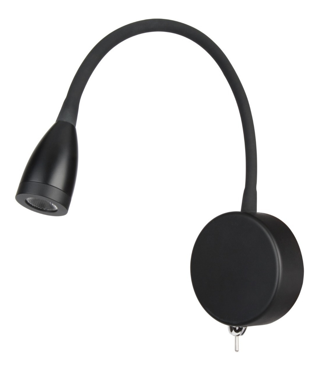 APLIQUE WESTINGHOUSE ZOOM LECTURA LED 3 W LUZ CALIDA NEGRO CON SWITCH