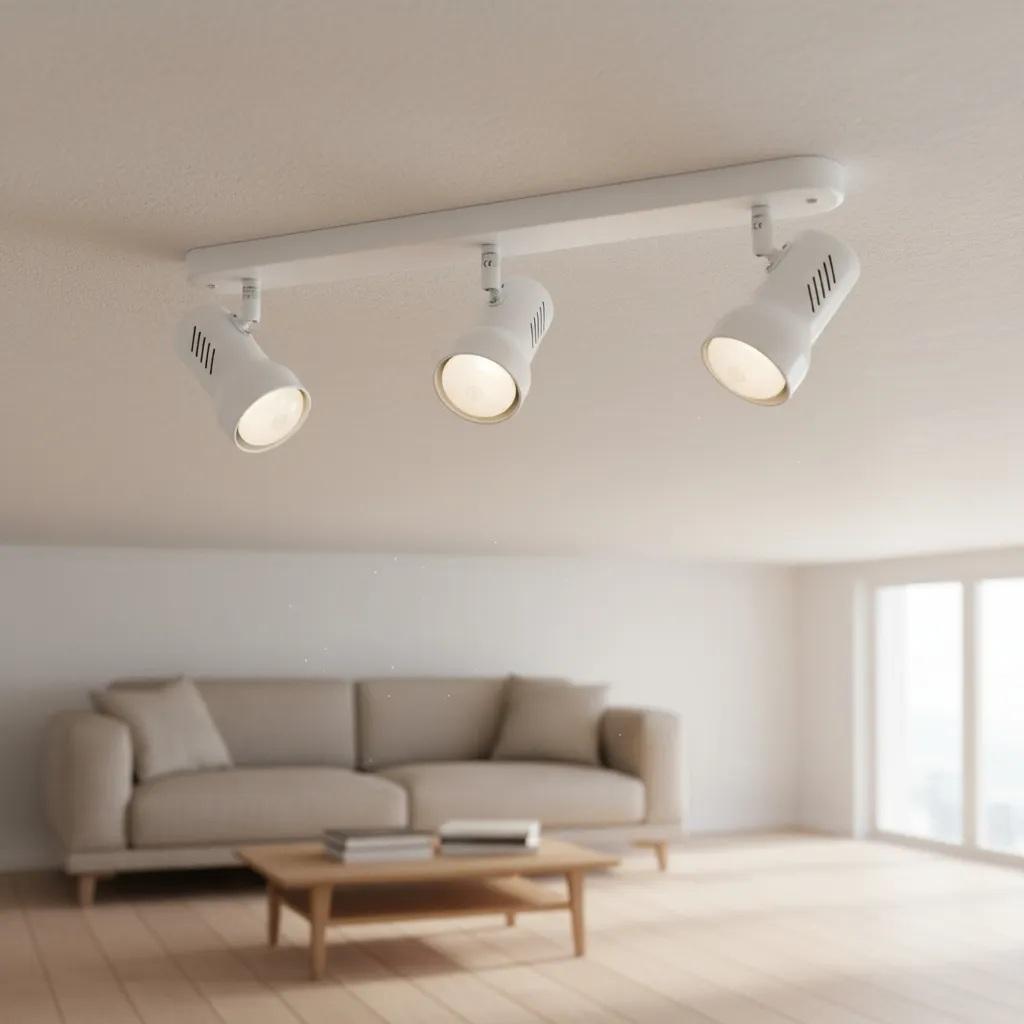 FOCO BYP R63 BLANCO SOBREPUESTO RIEL 3 LUCES - 3