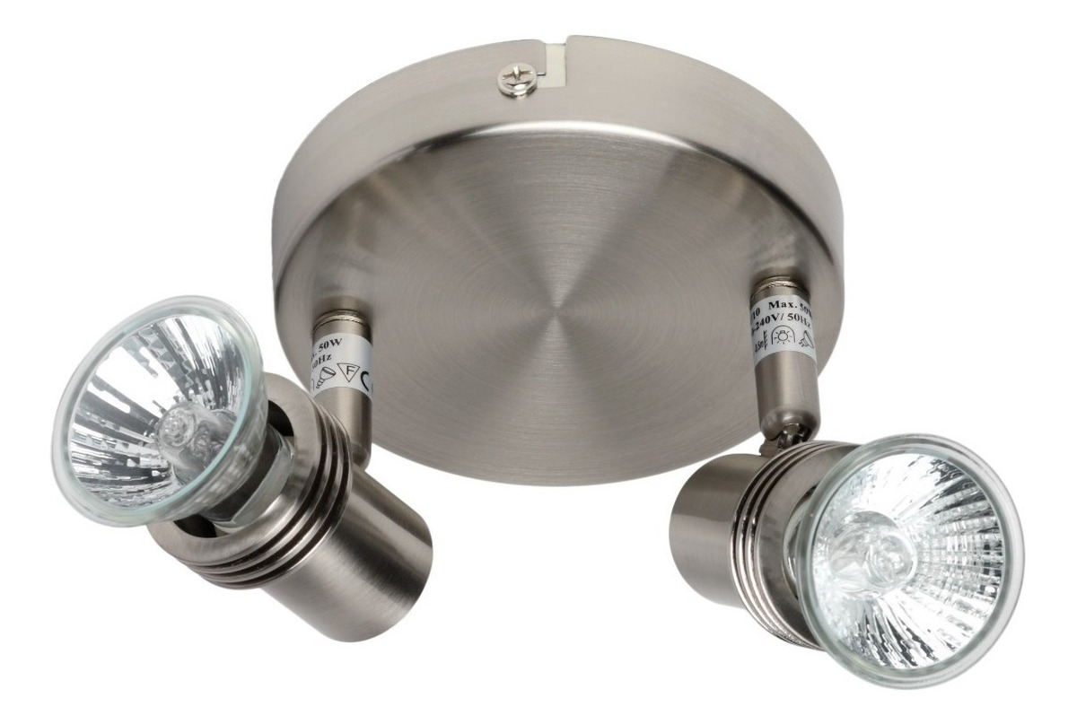 PLAFÓN BYP HAT NÍQUEL MATE 2 LUCES - 1