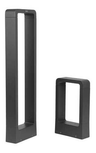 FAROL POSTE LUTEC BACK COB 65 CM 5 W LUZ CÁLIDA GRIS - 1