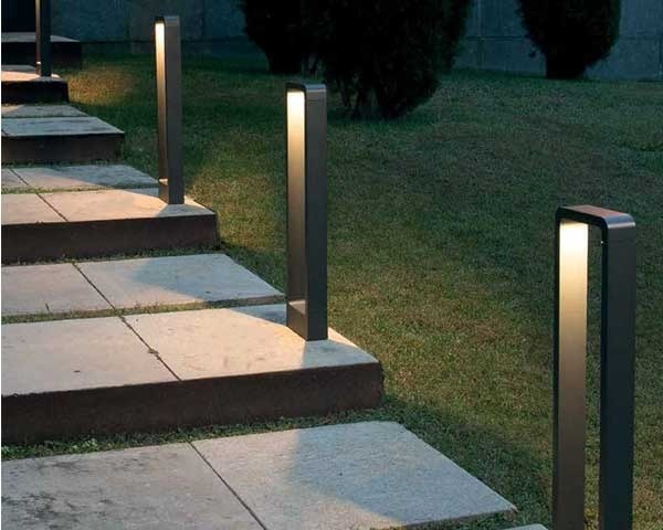 FAROL POSTE LUTEC BACK COB 65 CM 5 W LUZ CÁLIDA GRIS - 2