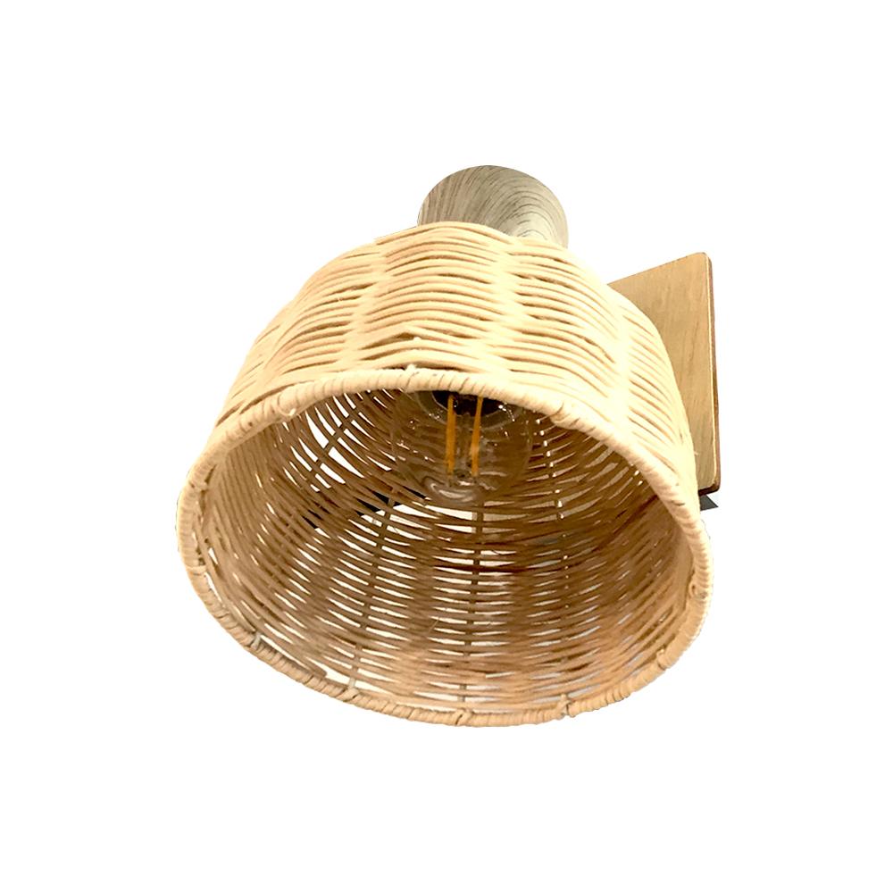 FOCO SOBREPUESTO FIBRA NATURAL 1 LUZ - 6