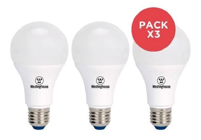 PACK X3 AMPOLLETAS LED BOLA A55 5W E27 - 1