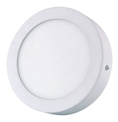 PANEL LED BYP CIRCULAR SOBREPUESTO BLANCO FRÍO 12 W LUZ - 1