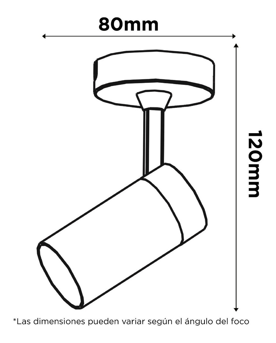 FOCO BYP TANK SOBREPUESTO LED 4 W 3000K - 2