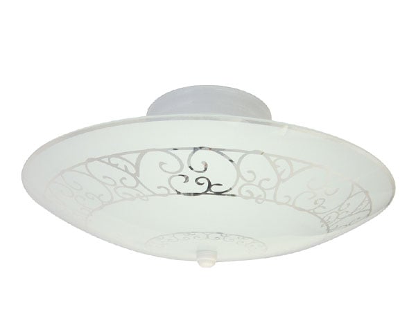 PLAFÓN 40020 VIDRIO FLORA 2 LUCES - 1