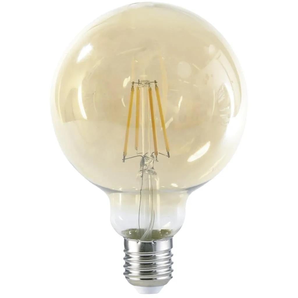 AMPOLLETA LED FILAMENTO G95 5W LUZ MUY CÁLIDA E27 - 1