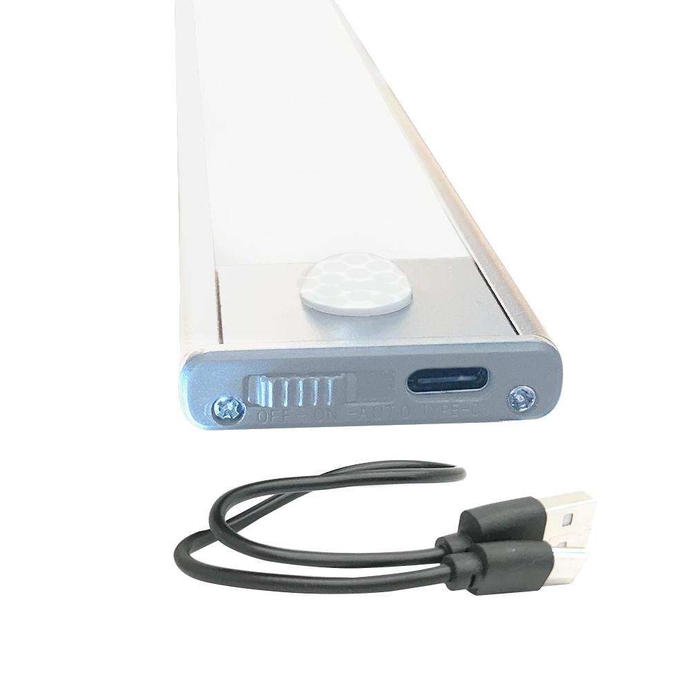 LUMINARIA PORTATIL ULTRAFINA CON SENSOR 60CM NEGRO RECARGABLE - 4