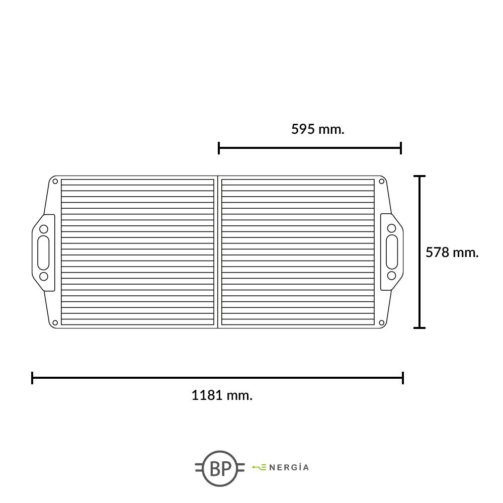 PANEL BP SOLAR FOLD 100 ENERGIA NEGRO - 4