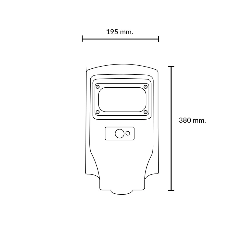 LUMINARIA BP SOLAR 30W CON SENSOR Y GANCHO NEGRO - 5
