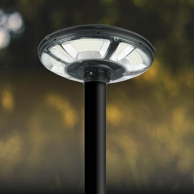 LUMINARIA BP PAGODA 150W CON PANEL SOLAR INTEGRADO Y SENSOR NEGRO - 2