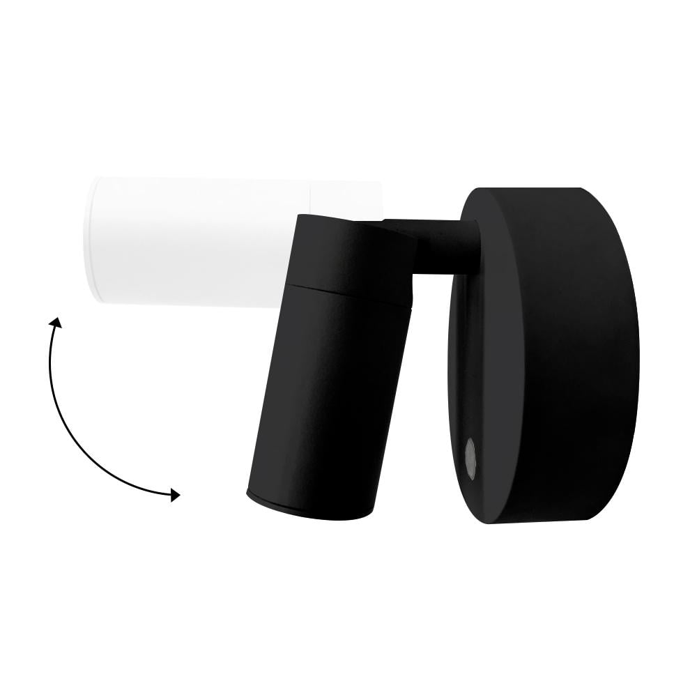 FOCO SPOT LED RECARGABLE NEGRO CON CONTROL DE TEMPERATURA - 5