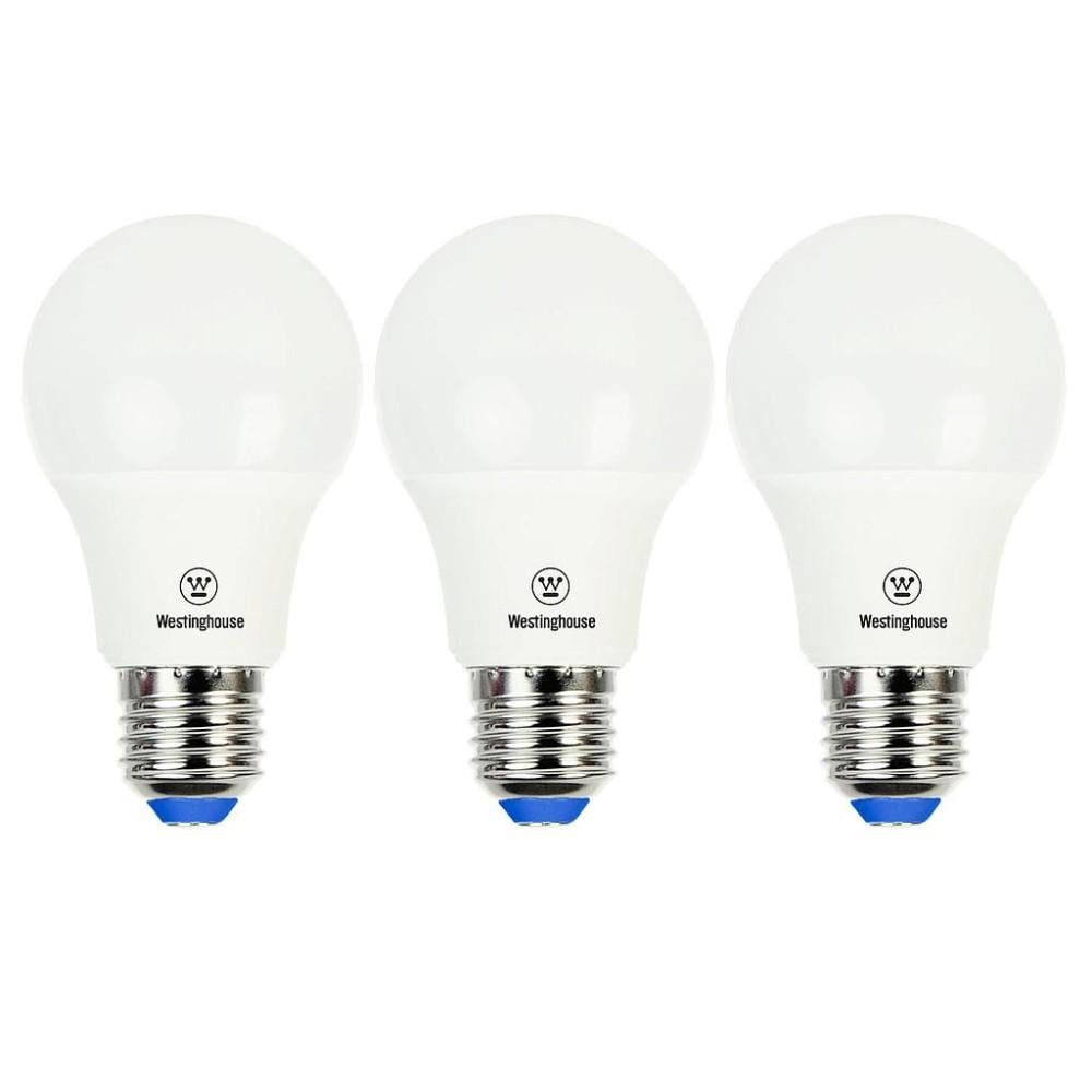 PACK 3 AMPOLLETAS LED BOLA A60 9W LUZ BLANCO FRIO E27 - 1
