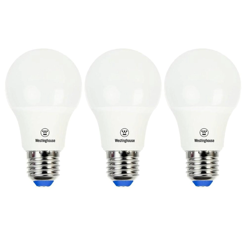 PACK X3 AMPOLLETAS LED BOLA A60 7W LUZ BLANCO FRIO E27 - 1